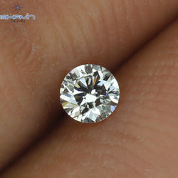 0.08 CT Round Shape Natural Diamond Pink Color VS1 Clarity (2.81 MM)