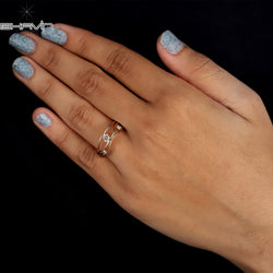 Round Diamond Brown Diamond Natural Diamond Ring Gold Ring Engagement Ring