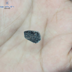 1.10 CT Slice Shape Natural Diamond Salt And Papper Color I3 Clarity (13.00 MM)