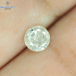 0.37 CT Round Shape Natural Loose Diamond White Color I3 Clarity (4.62 MM)