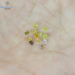 0.56 CT/12 Pcs Mix Shape Natural Diamond Mix Color VS2 Clarity (3.04 MM)