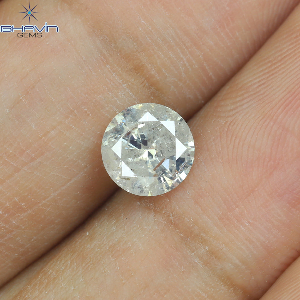 0.99 CT Round Shape Natural Loose Diamond White Color I3 Clarity (6.40 MM)