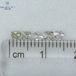 0.43 CT/5 Pcs Mix Shape Natural Diamond Pink Color SI Clarity (3.10 MM)