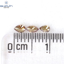 0.20 CT/3 Pcs Mix Shape Natural Diamond Pink Color VS2 Clarity (3.63 MM)