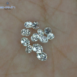 0.66 CT/12 Pcs Round Shape Natural Loose Diamond White Color VS2 Clarity (3.00 MM)