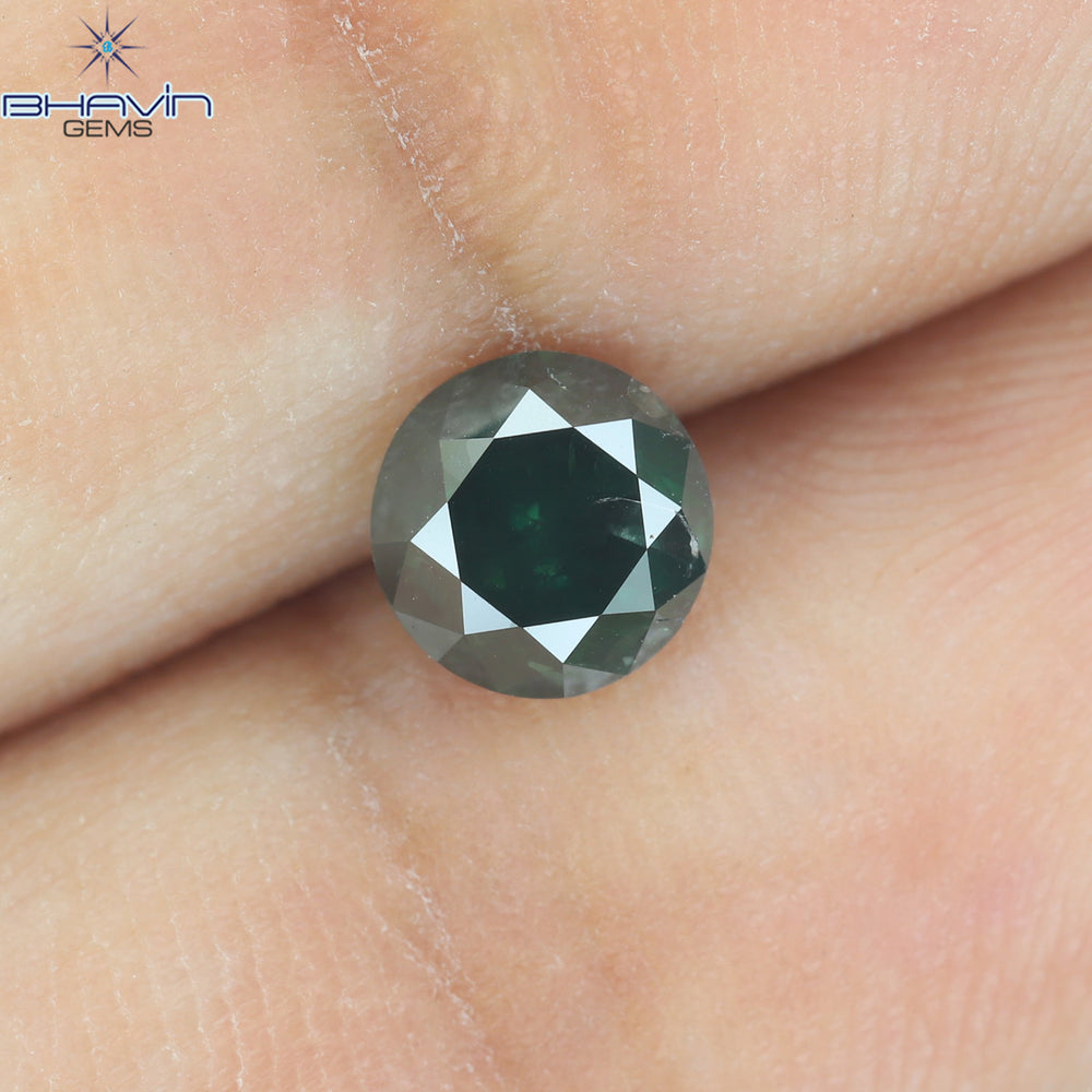 0.72 CT Round Diamond Natural Loose Diamond Blue Color I3 Clarity (5.36 MM)