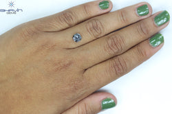 1.50 CT エメラルド シェイプ ナチュラル ルース ダイヤモンド ソルト アンド ペッパー カラー I3 クラリティ (6.38 MM)