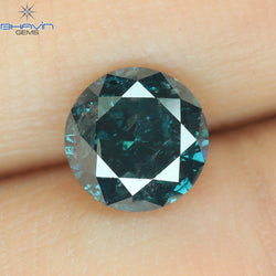 1.09 CT Round Diamond Natural Loose Diamond Blue Color I3 Clarity (6.43 MM)