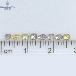 0.61 CT/8 Pcs Mix Shape Natural Diamond Mix Color SI Clarity (4.00 MM)
