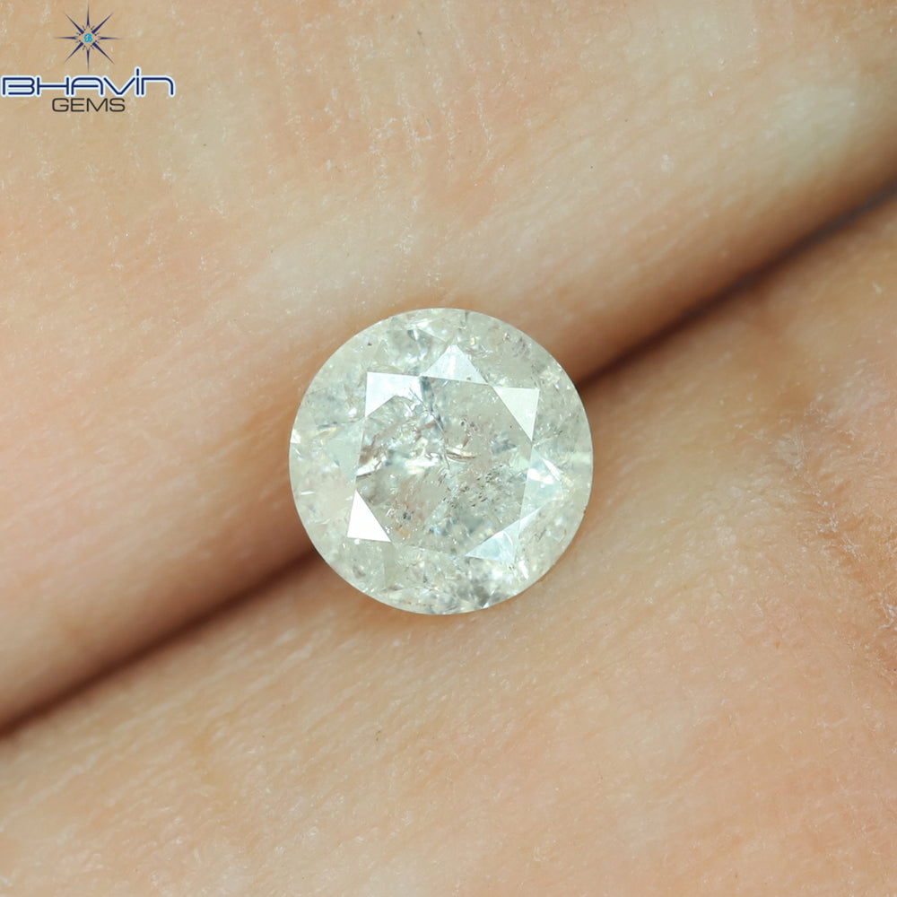 0.39 CT Round Shape Natural Loose Diamond White Color I3 Clarity (4.65 MM)