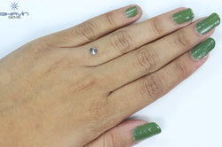 0.60 CT Heart Shape Natural Diamond Salt And pepper Color I3 Clarity (4.54 MM)