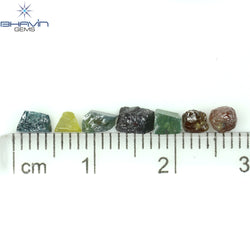 8.43 CT/40 PCS Mix Color Rough Diamond Natural loose Diamond I3 Clarity (4.87 MM)