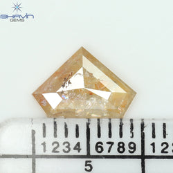 1.05 CT Pentagon Diamond Peach Diamond Natural Loose Diamond I3 Clarity (9.70 MM)