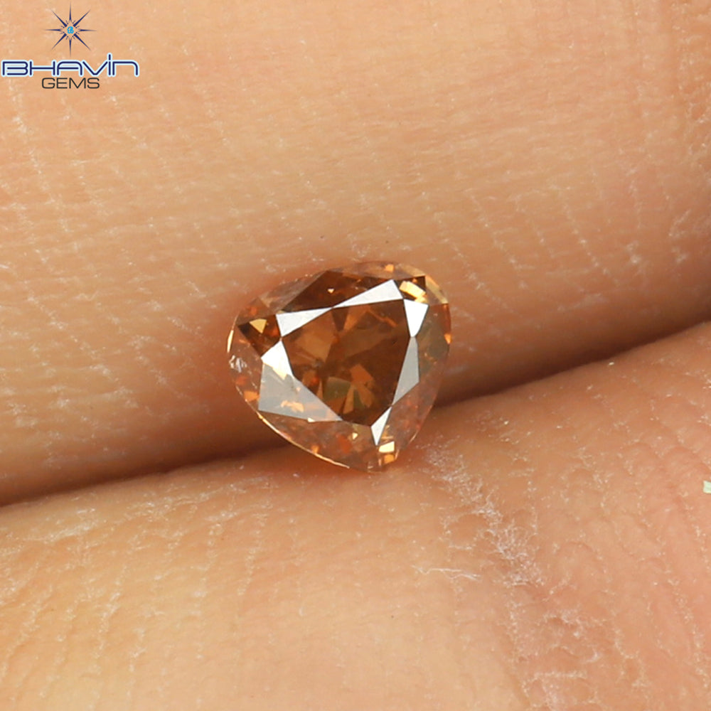 0.19 CT Heart Shape Enhanced Pink Color Natural Loose Diamond VS2 Clarity (3.78 MM)