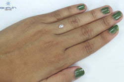 0.38 CT Oval Shape Natural Diamond White Color I3 Clarity (5.80 MM)