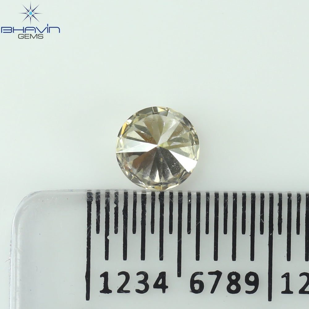 0.39 CT Round Shape Natural Loose Diamond White (M) Color VS1 Clarity (4.65 MM)
