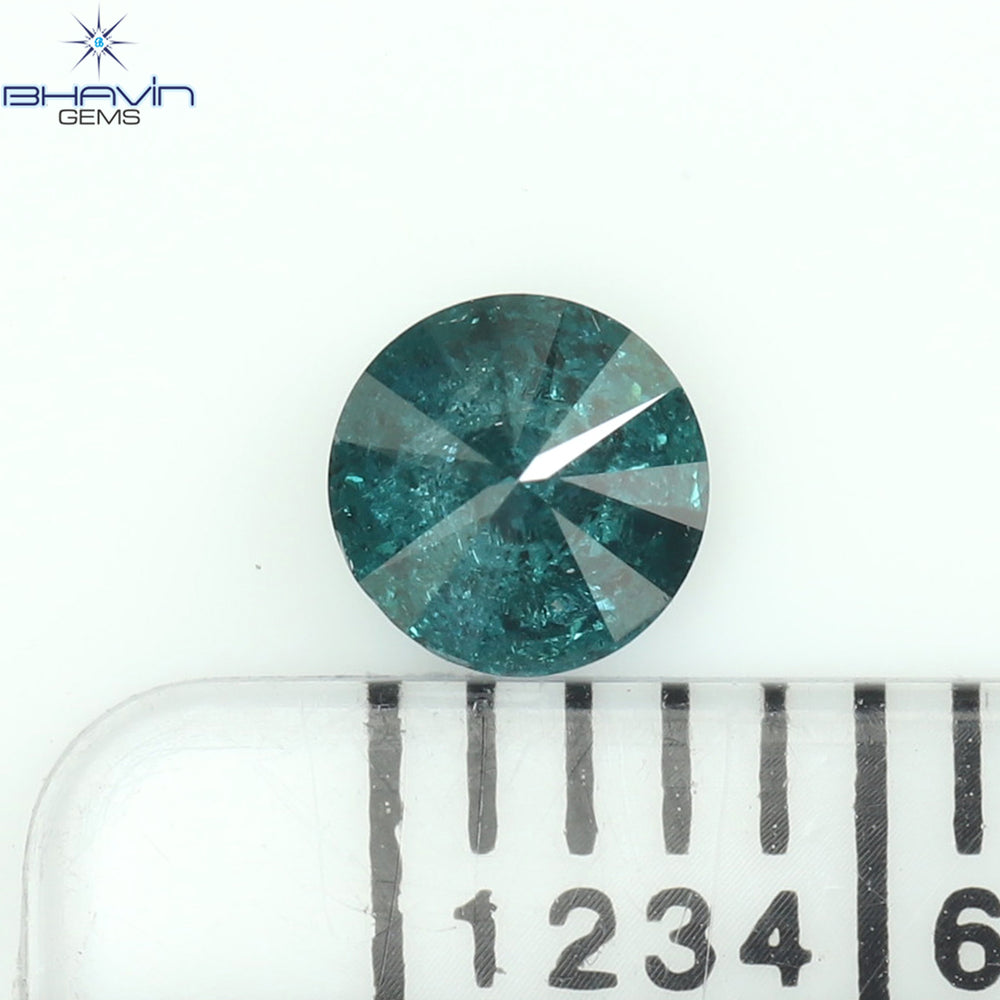 0.25 CT Round Diamond Natural Diamond Blue Color I3 Clarity (3.94 MM)