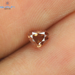 0.22 CT Heart Shape Enhanced Pink Color Natural Loose Diamond VS2 Clarity (3.89 MM)