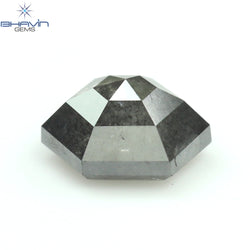 0.48 CT Hexagon Shape Natural Loose Diamond Salt And Pepper Color I3 Clarity (5.06 MM)