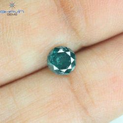 0.56 CT Round Diamond Natural Loose Diamond Blue Color I3 Clarity (5.16 MM)