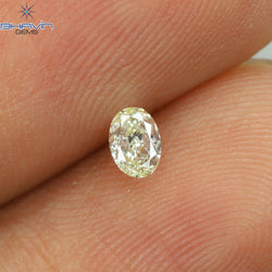 0.13 CT Oval Shape Natural Diamond White Color VS1 Clarity (3.60 MM)