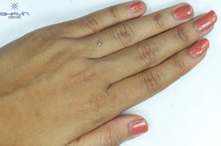 0.09 CT Oval Shape Natural Diamond Pink Color I1 Clarity (3.13 MM)