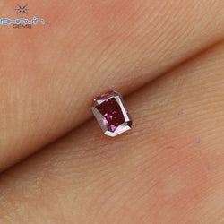 0.04 CT Radiant Diamond Pink Color Natural Diamond Clarity VS1 (2.24 MM)