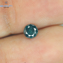 0.32 CT Round Diamond Natural Loose Diamond Blue Color I3 Clarity (4.35 MM)