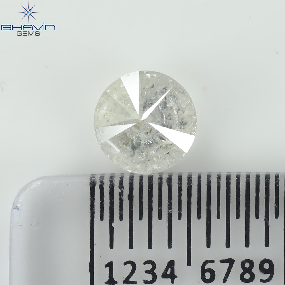 0.58 CT Round Shape Natural Diamond White Color I3 Clarity (5.30 MM)