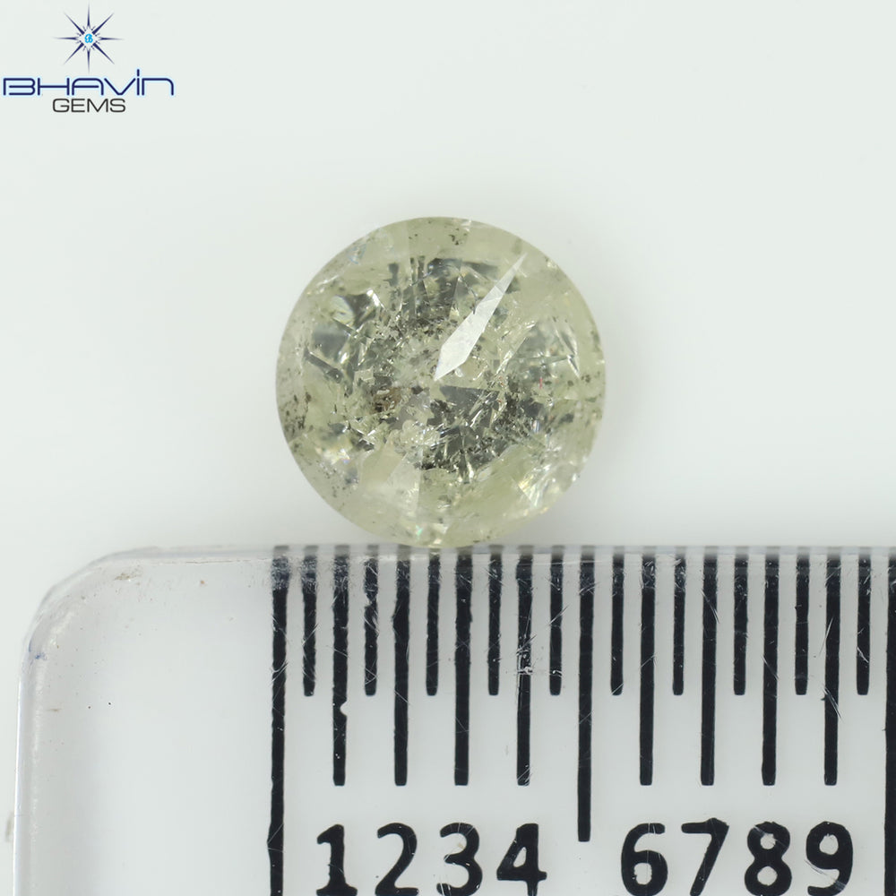 0.67 CT Round Shape Natural Diamond White Color I3 Clarity (5.40 MM)