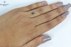 0.29 Pear Shape Natural Diamond Blue Color I3 Clarity (6.30 MM)