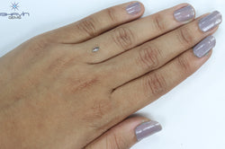 0.15 CT Marquise Shape Natural Diamond Bluish Green Color SI1 Clarity (4.48 MM)