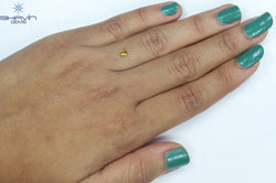 0.19 CT Oval Shape Natural Diamond Orange Color VS1 Clarity (3.64 MM)