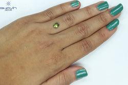 1.04 CT Oval Shape Natural Diamond Green Color SI2 Clarity (7.00 MM)