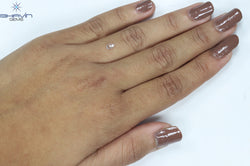 0.12 CT Pear Shape Natural Diamond White Color SI1 Clarity (4.85 MM)