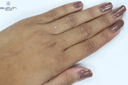 0.07 CT Pear Shape Natural Diamond White Color SI2 Clarity (3.47 MM)