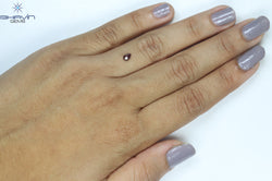 0.22 CT Pear Shape Natural Diamond Enhanced Pink Color VS2 Clarity (4.83 MM)