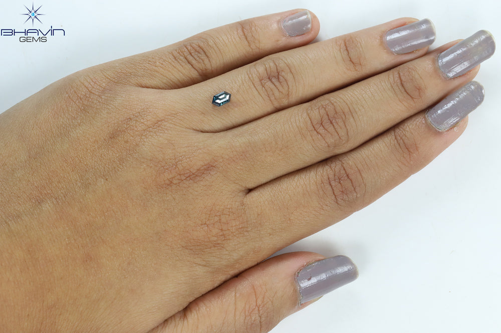 0.19 CT 六角形 天然ダイヤモンド イエロー カラー I2 クラリティ (6.65 MM)