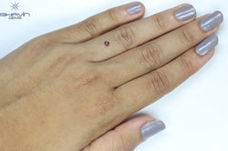 0.12 CT Heart Shape Natural Loose Diamond Pink Color SI2 Clarity (3.02 MM)