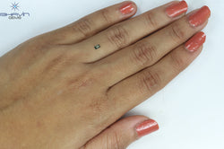0.06 CT Baguette Shape Natural Diamond Green Color VS2 Clarity (3.23 MM )