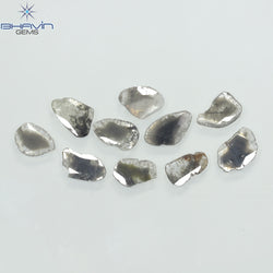 3.94 CT Slice Diamond Salt And Pepper Color Clarity I3 (9.64 MM)