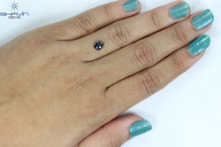 1.20 CT Pear Shape Natural Loose Diamond Salt And Pepper Color I3 Clarity (6.50 MM)