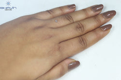 0.12 CT Heart Shape Natural Diamond Pink Color SI1 Clarity (3.22 MM)