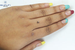 0.20 CT, Pear Diamond, Brown Pink Color, Clarity SI1 (4.33 MM)