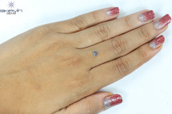 0.31 CT Heart Shape Natural Diamond Greenish Blue Color VS1 Clarity (4.40 MM)