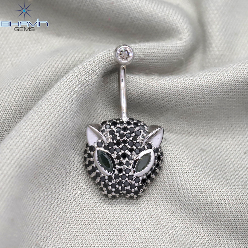 18K/3g leopard Belly Button Ring, Belly Button Jewelry Ring, Belly Button Rings