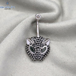 18K/3g leopard Belly Button Ring, Belly Button Jewelry Ring, Belly Button Rings