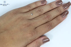 0.16 CT Heart Shape Natural Diamond Green Color SI1 Clarity (3.57 MM)