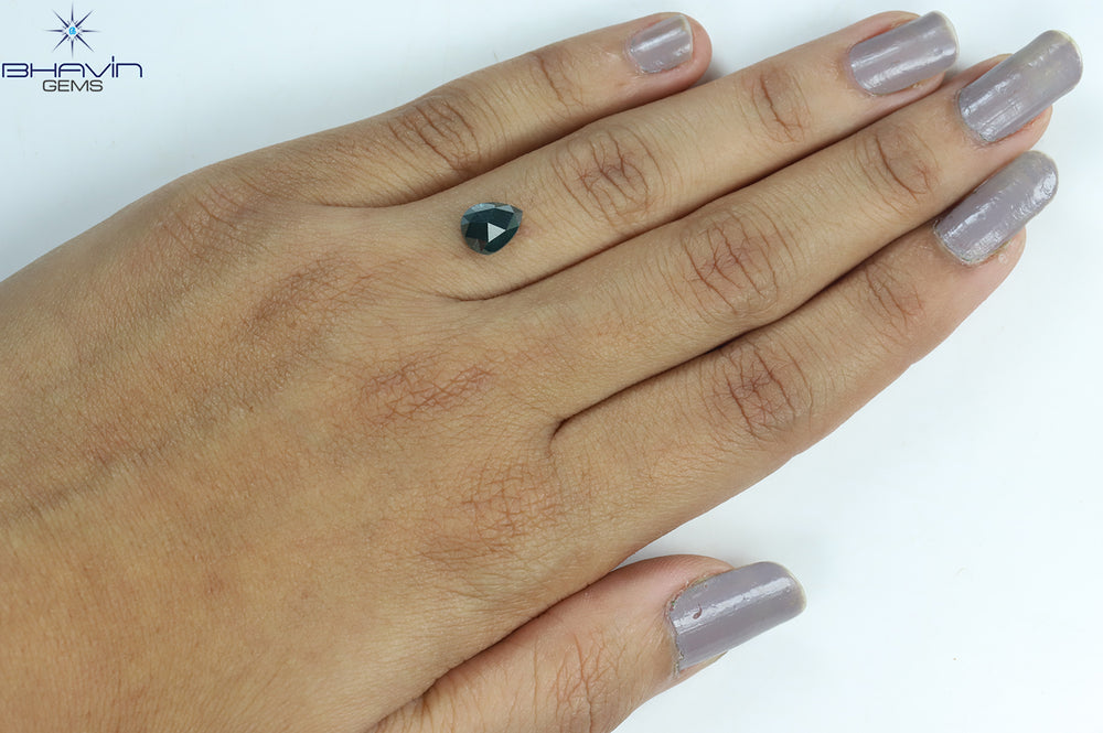 1.37 Pear Shape Natural Diamond Blue Color I3 Clarity (8.12 MM)