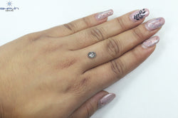 0.78 CT Oval Shape Natural Diamond  Salt And Pepper Color I3 Clarity (6.70 MM)
